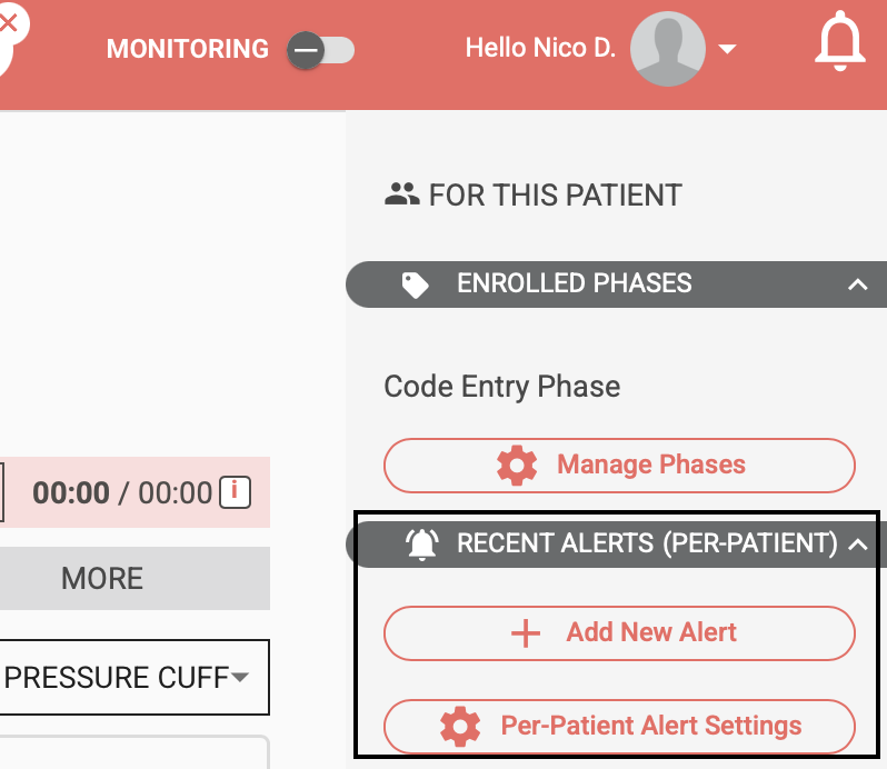 Clinic-Wide Patient Alerts and Individual Per-Patient Alerts – CoachCare